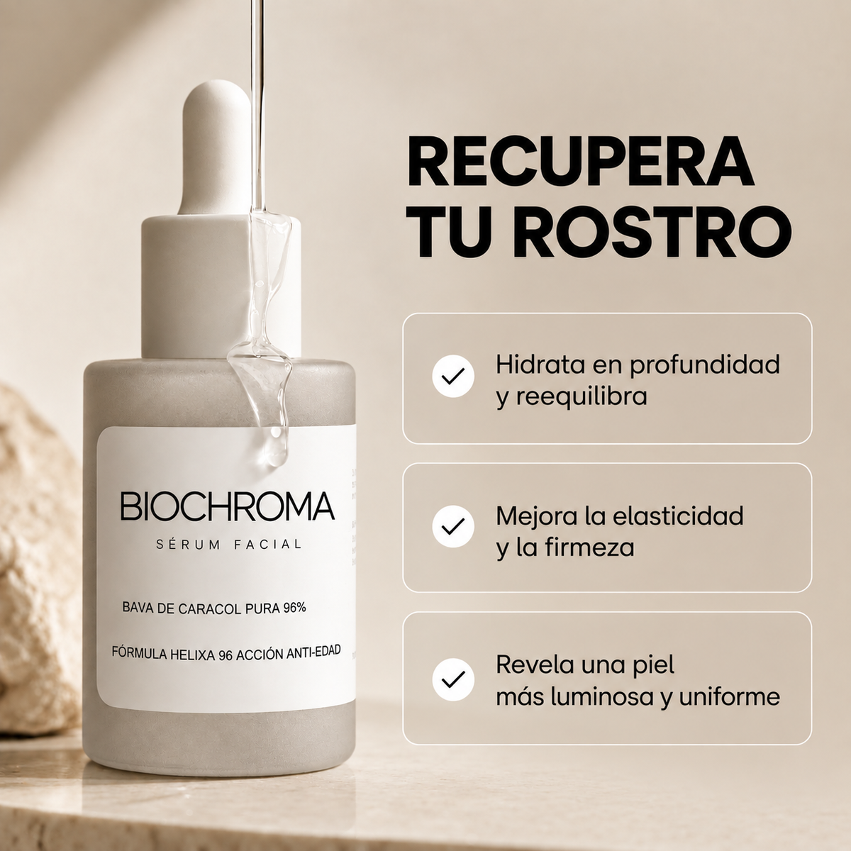 Sérum Facial de Baba de Caracol – 30 ml