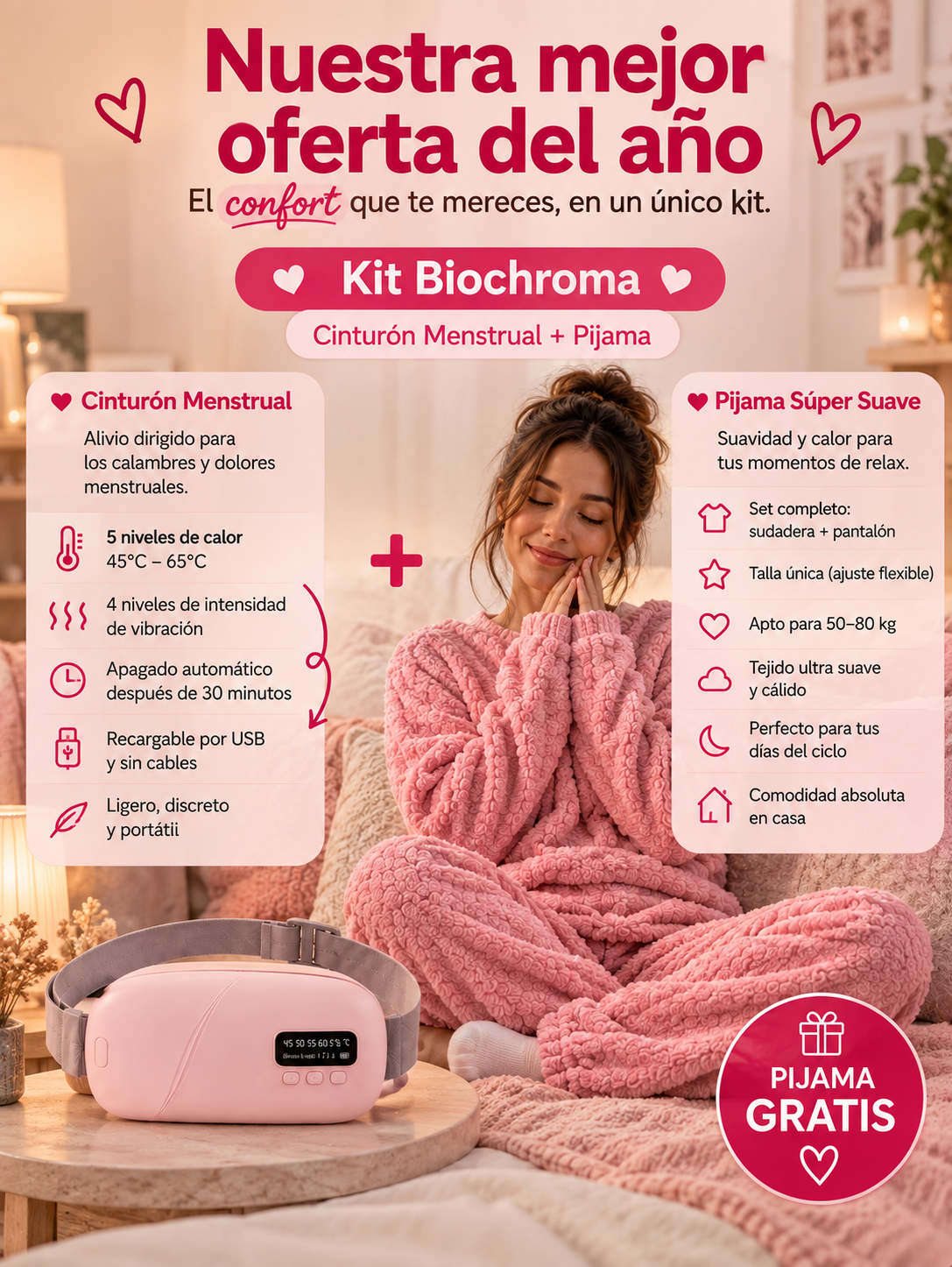 Biochroma® – a tu lado contra los dolores menstruales.